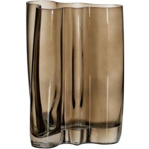 BigBuy Home Vaas bruin glas 17,5 x 13,5 x 25 cm