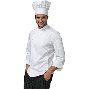 Siggi Horeca Chef Stewart-jas, heren, wit, S