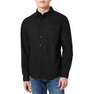 Overhemd - Effen - Katoen - Lange Mouw - Regular Fit