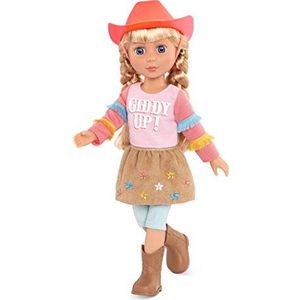 Glitter Girls GG51081Z Battat – 14"" Poseable Doll Floe met Paardrijden Outfit – Cowboy Hoed en Laarzen – Speelgoed, Kleding en Accessoires voor Kinderen vanaf 3 jaar