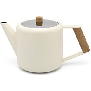 Bredemeijer - Theepot Duet Design Boston 1,1L wit- Dubbelwandig