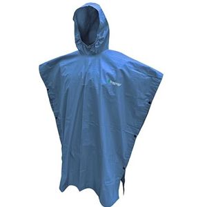 FROGG TOGGS Ultra-lite2 waterdichte, ademende regenponcho, maten voor volwassenen en jongeren, Blauw, One size