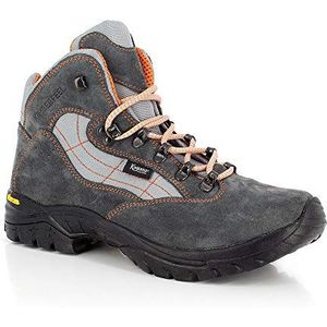 Kimberfeel Flaine wandelschoen van leer, gemaakt in Europa, met Vibram zool voor heren, grijs., 46 EU