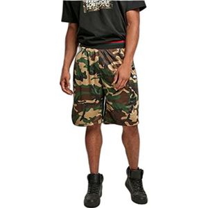 Southpole Basketbalshorts voor heren, Camo Aop, S