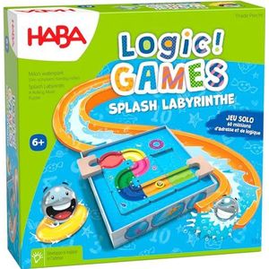 HABA - Logic! Games – Splash Labyrint – gezelschapsspellen – 60 puzzels – 6 jaar en ouder – 306824