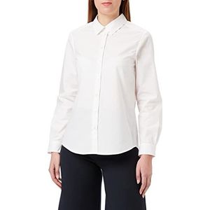 Seidensticker Dames regular fit lange mouwen blouse, wit, 36, wit, 36