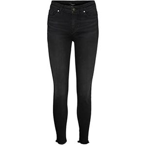 VERO MODA VMPEACH Skinny Fit Jeans voor dames, zwart denim, (XS) W x 30L