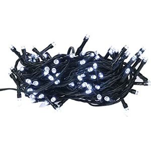 Lichtsnoer met 100 leds, koudwit, 8 m lang, binnen/buiten met controller