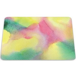 Bonamaison, Rechthoek digitaal bedrukte muismat, antislip onderkant, voor kantoor en thuis, afmetingen: 22x18 cm