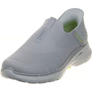 Skechers Heren Gowalk 6 Slip-ins - Athletische instapschoenen | Vrije tijd traagschuim sneakers, grijs, 43.5 EU