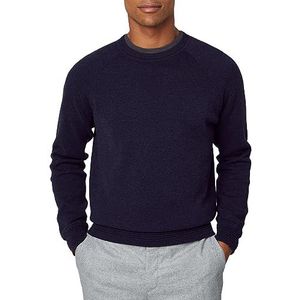 Hackett London Gebreide trui voor heren, Blauw (zwart), XXL