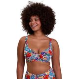 SANS COMPLEXE - Curaçao - Beugelbikini - Wit - Tropische Multicolor Print