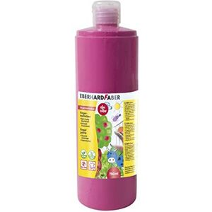Eberhard Faber 578933 - EFA Color vingerverf in een flesje, kleur mangaanviolet, inhoud 750 ml, sneldrogend en uitwasbaar, voor meng- en creatief schilderplezier
