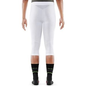 FALKE SK Impulse functionele broek voor heren, functioneel garen, zwart, wit, ondergoed voor sport, skiën, stabiliteit, knieën, dijen, heupen, siliconen noppen, minder risico op letsel, 1 stuk