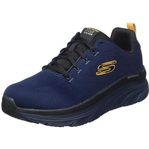 Skechers Heren 232362 Nvyl Sneaker, Navy Engineered Mesh Gele Trim, 45 EU