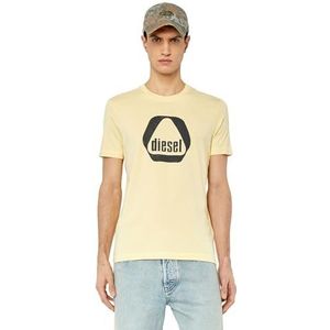 Diesel T-shirt voor heren, geel (21g-0catm), L
