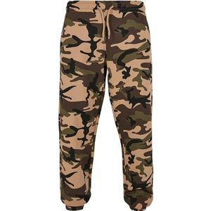 Urban Classics Basic Camo 2.17 Sweatpants voor heren, vrijetijdsbroek, Wood Camouflage, XXS