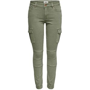 ONLY Onlmissouri Reg ANK Cargo PNT Noos Jeans voor dames, oil green, 38W x 30L