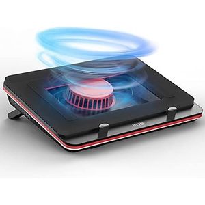 IETS GT500 Krachtige turbo-Fan (5000 RPM) laptopkoelpad met oneindig variabele snelheid, afdichtingsschuim voor snelle koeling gaming-laptop, 13-17,3 inch laptopkoeler met 3-poorts USB-hub