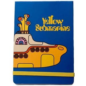 Half Moon Bay | The Beatles geel onderzeeër mini-notitieboek | Klein notitieboekje in zakformaat | Beatles Merchandise & The Beatles-geschenken | Kleine notitieblokken en notitieboek met zak |