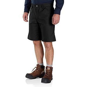 Carhartt Professionele serie Rugged Flex Relaxed Fit Canvas Work Shorts, zwart, 28W