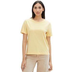 TOM TAILOR T-shirt voor dames, 17736 - Sundrenched Yellow, M