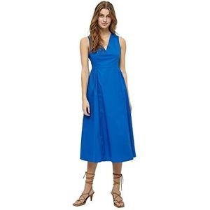 Desires dames Diddi mouwloze midkuit jurk Sterk blauw XL