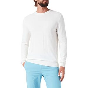 Sisley Mens L/S 102HS1B17 Sweater, White 000, S