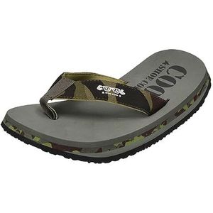 COOL shoe corp. Originele teenslippers voor heren, Het leger., 43.5 EU Large