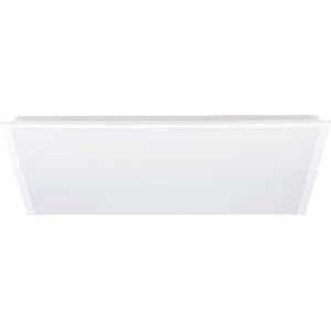 EGLO LED paneel Rabassa, plafondlamp voor inbouw in systeemplafonds, plafond lamp voor kantoor en keuken, plafondverlichting van aluminium en kunststof in wit, neutraal wit, 62x62 cm