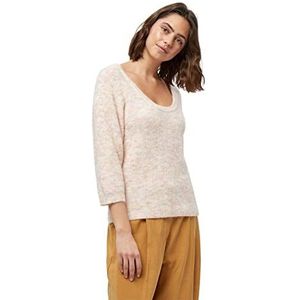 Peppercorn Dames Flori trui met korte mouwen, Amandelmelk Melange, XXL