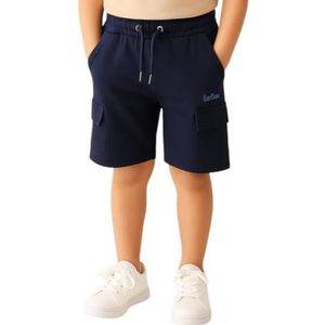 LEE COOPER, bermuda's, marineblauw, korte broeken, sport, pasvorm, winter, zomer, comfort, kinderen, jongens, meisjes, maat 6A – model LCN56 BE S4-6A