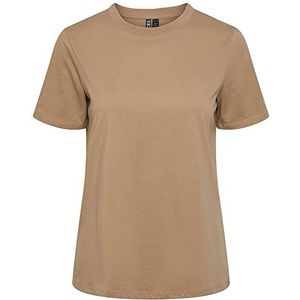 PIECES Pcria Ss Solid Tee Noos Bc T-shirt voor dames, silver mink, M