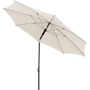 Doppler balkonparasol Rethink 200cm naturel I ronde parasol voor balkon & terras I duurzame parasol I balkonparasol met handmatige opening I met hoes I kantelbare tuinparasol