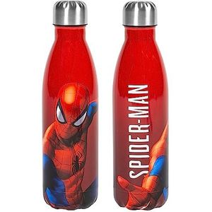 H&H Spiderman Thermosfles voor kinderen, drinkfles van roestvrij staal, gedecoreerd, 0,5 l, luchtdicht, BPA-vrij