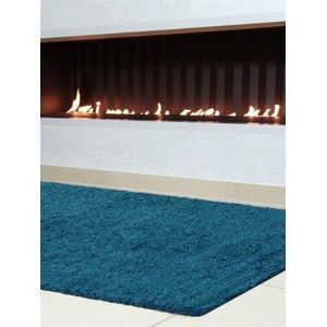 Benuta Hoogpolig tapijt Swirls Shaggy langpolig blauw 120x170 cm kunstvezel