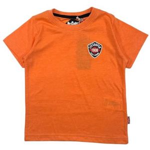 Lee Cooper, T-shirt, jongens, meisjes, (4-14 jaar), poloshirt, tanktop, overhemd, bedrukt, kleding, uniseks, kinderen, sport, ademend, model GLC121209 TS S6-12A, oranje, Oranje, 12 Jaar