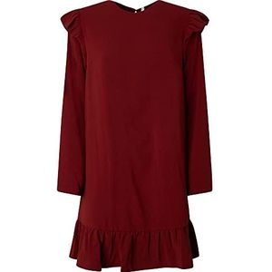Pepe Jeans Dorothée damesjurk, Rood (Burnt Red), S