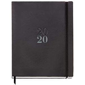 Miquelrius 25037 – agenda 2020, 210 x 270 mm, zwart, Luxor