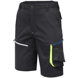 Högert Technik - Reetz elastische shorts zwart S (48) | keperstof | shorts met zakken | korte werkbroek voor heren | werkbroek mannen | EN ISO 13688, zwart, S