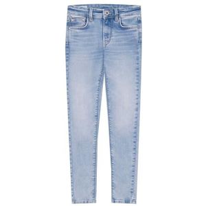 Pepe Jeans Skinny Jeans Hw Jr meisjes, blauw (Denim-XW4), 8 jaar, blauw (denim-xw4), 8 Jaren