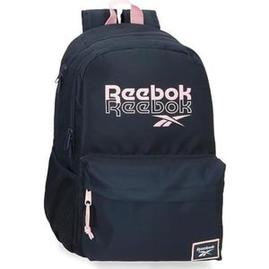 Reebok Binley Rugzak, compact, 2 wielen, blauw, 32 x 43 x 21 cm, polyester van Joumma Bags, Blauw, 32x43x21 cms, Compacte rugzak met 2 wielen