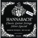 Hannabach 815 Medium Tension Klassieke gitaarsnaren set 10-snarig medium 81510MHT