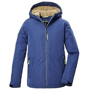 killtec Jongens functionele jas/winterjas met capuchon KOW 377 BYS JCKT, blauwgrijs, 140, 42169-000