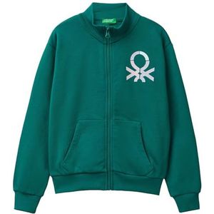 United Colors of Benetton Gebreid vest voor meisjes en meisjes, Groen, 130