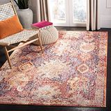 Safavieh BTL340R Lesley geweven tapijt, polyester, roest/lavendel, 91 X 152 cm