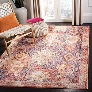 Safavieh BTL340R Lesley geweven tapijt, polyester, roest/lavendel, 91 X 152 cm