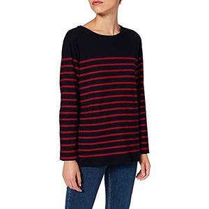 Armor Lux, Matrozenhemd ""Port-Louis"" Héritage, top met lange mouwen voor dames, Veelkleurig (Ii9 Rich Navy/Braise Ii9), 34