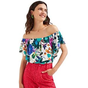 Desigual Blus_sendy damesblouse, Groen, L
