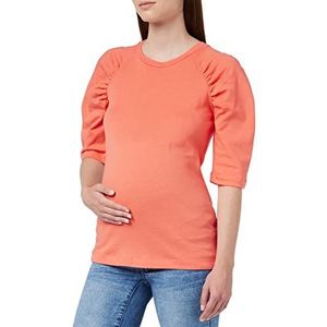 Supermom Dames Top Florida T-shirt met korte mouwen, Living Coral - N066, 36